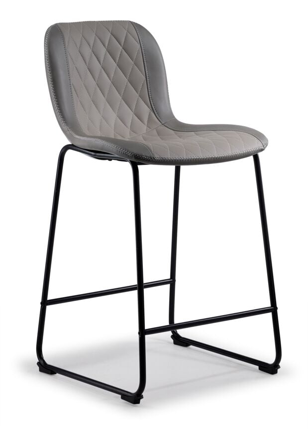 Pont Upholstered Counter Height Stool - Grey