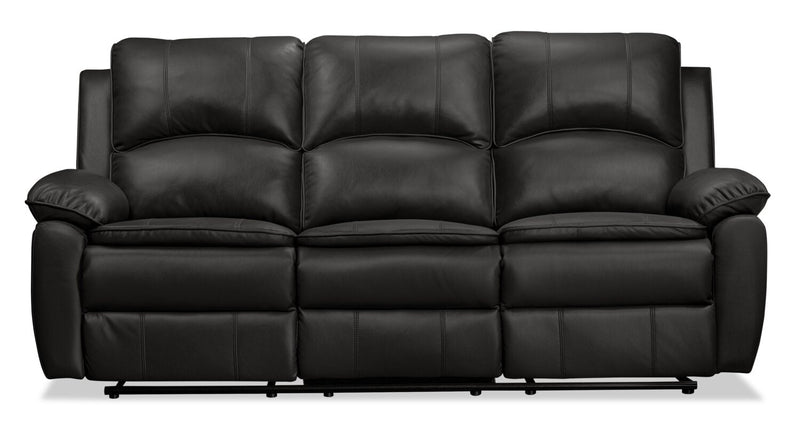 Chandler Leath-Aire Reclining Sofa - Grey