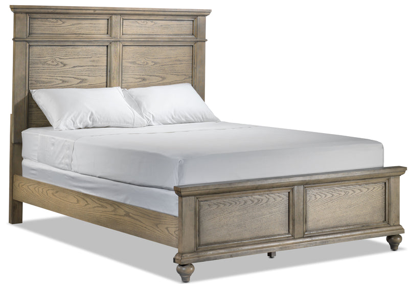 Kathleen King Bed - Oak