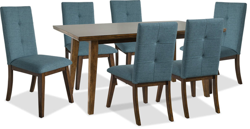 Argyle 7-Piece Dining Set - Aqua