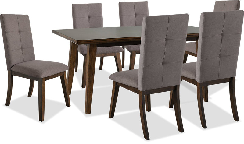 Argyle 7-Piece Dining Set - Brown