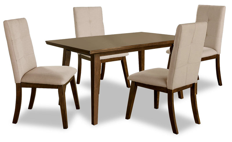 Argyle 5-Piece Dining Set - Beige