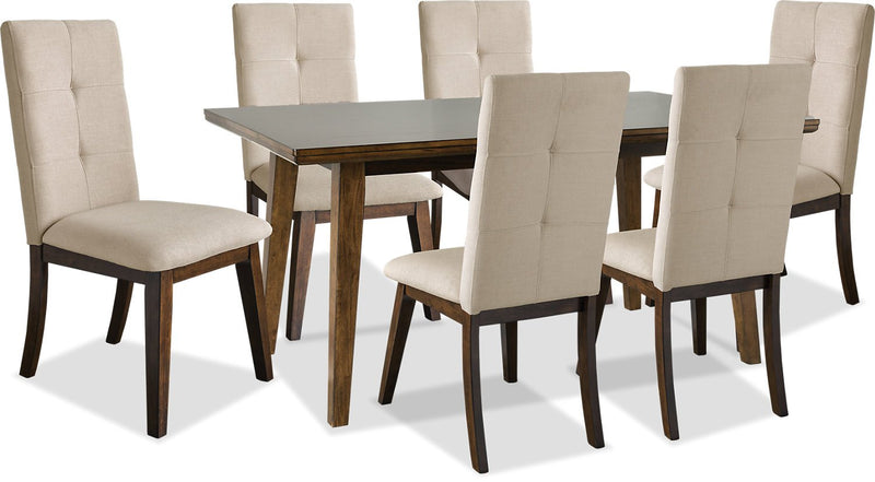 Argyle 7-Piece Dining Set - Beige