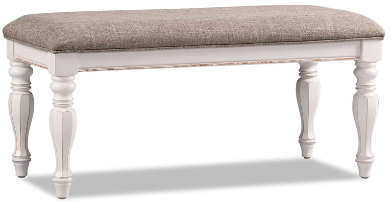 Aurelia Bench - Antique White