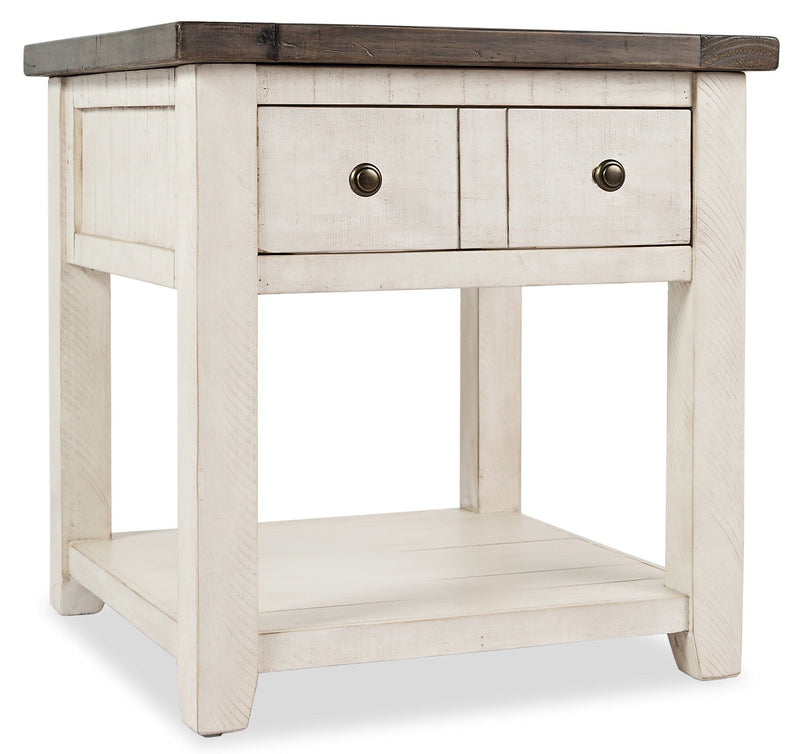 Ahna End Table - White