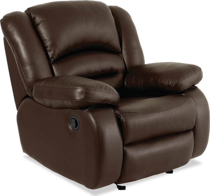 Sandford Genuine Leather Recliner - Brown