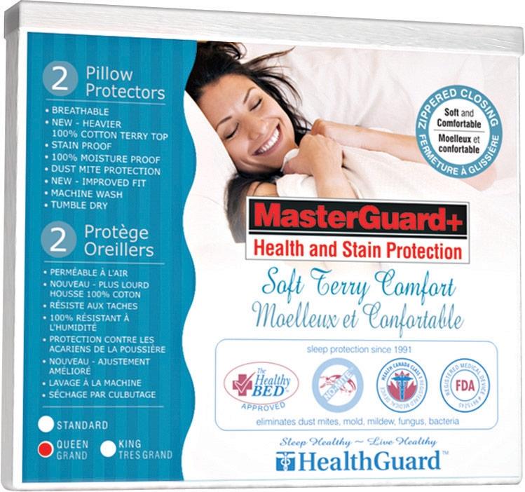 Queen Platinum Soft Terry Pillow Protector - 2 Pack