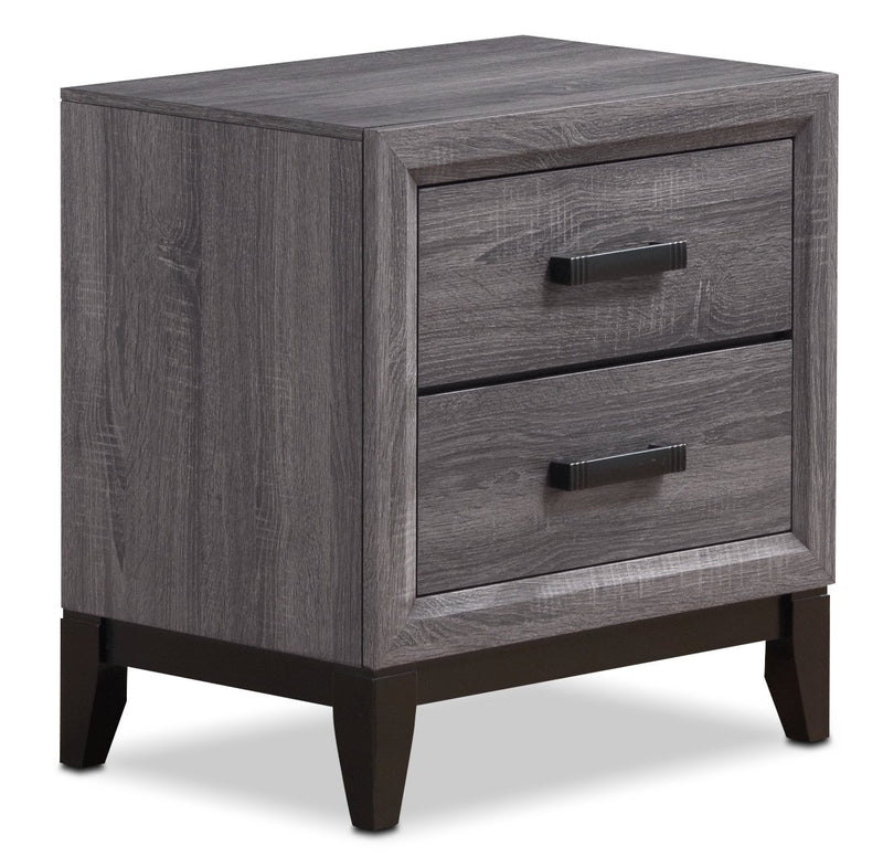 Lucila Night Table - Grey-Brown