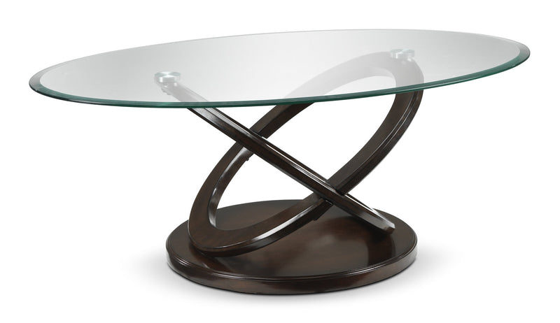 Stark Coffee Table - Brown Cherry