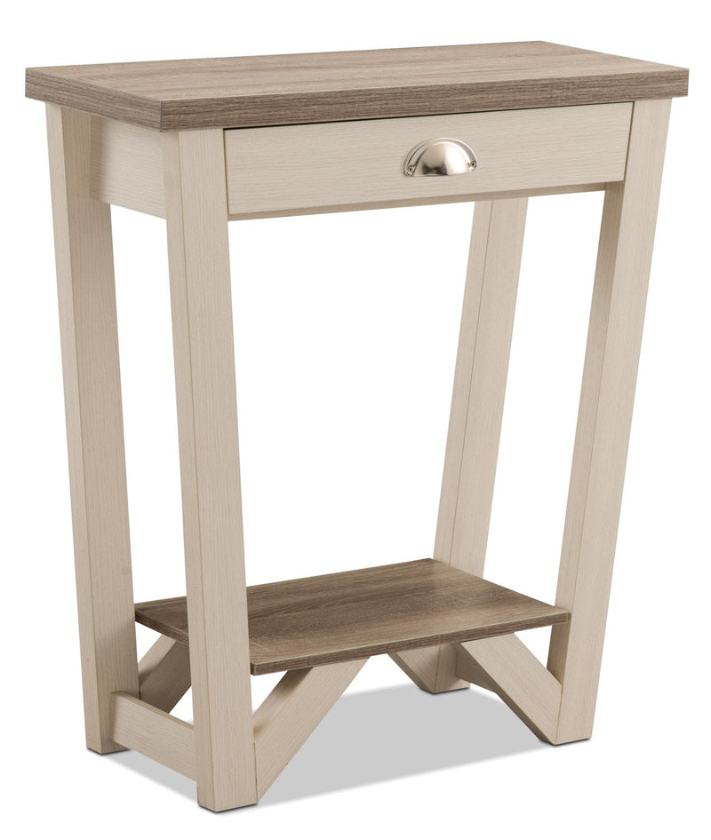 Portroe Console Table - Ivory