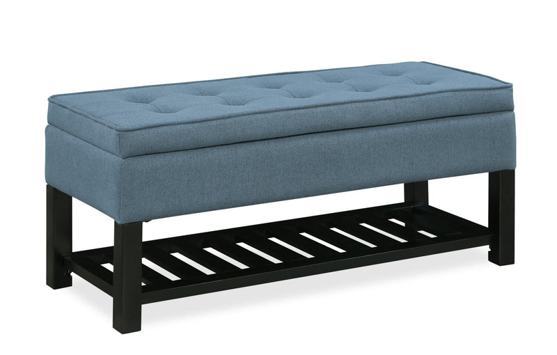 Troyer Storage Bench - Navy
