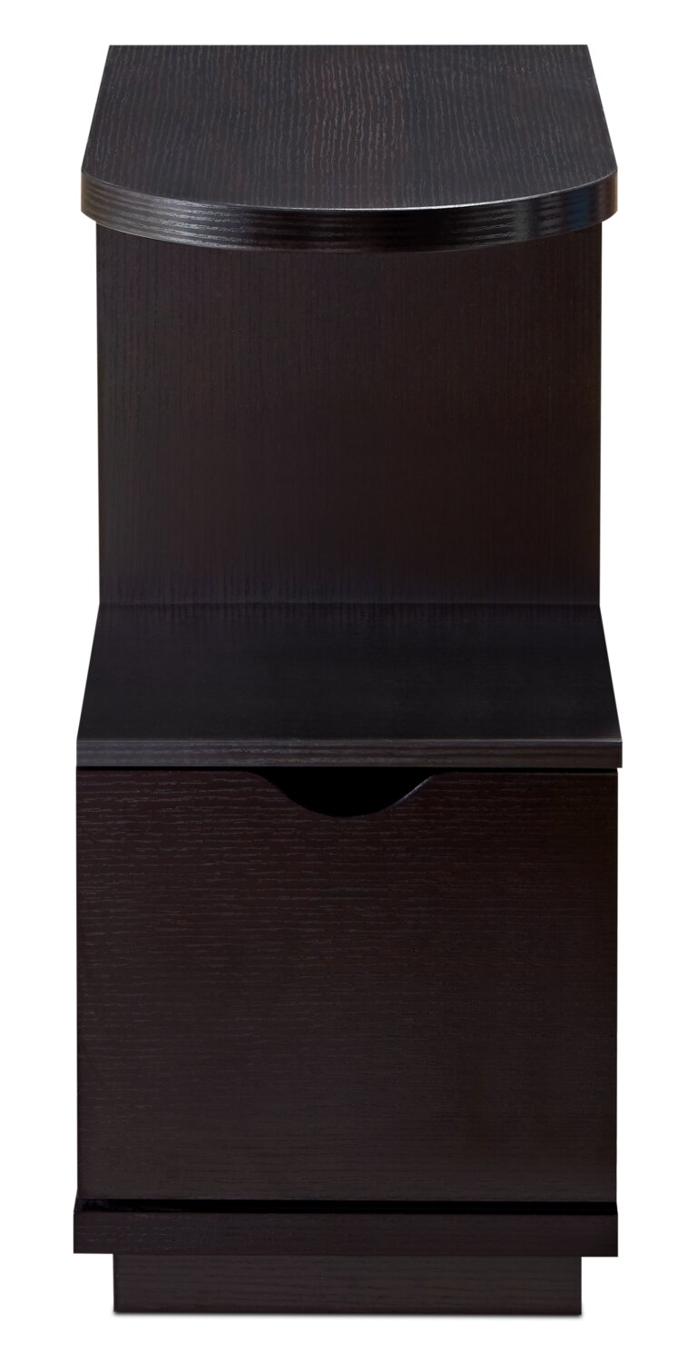Revel Chairside Table - Red Cocoa