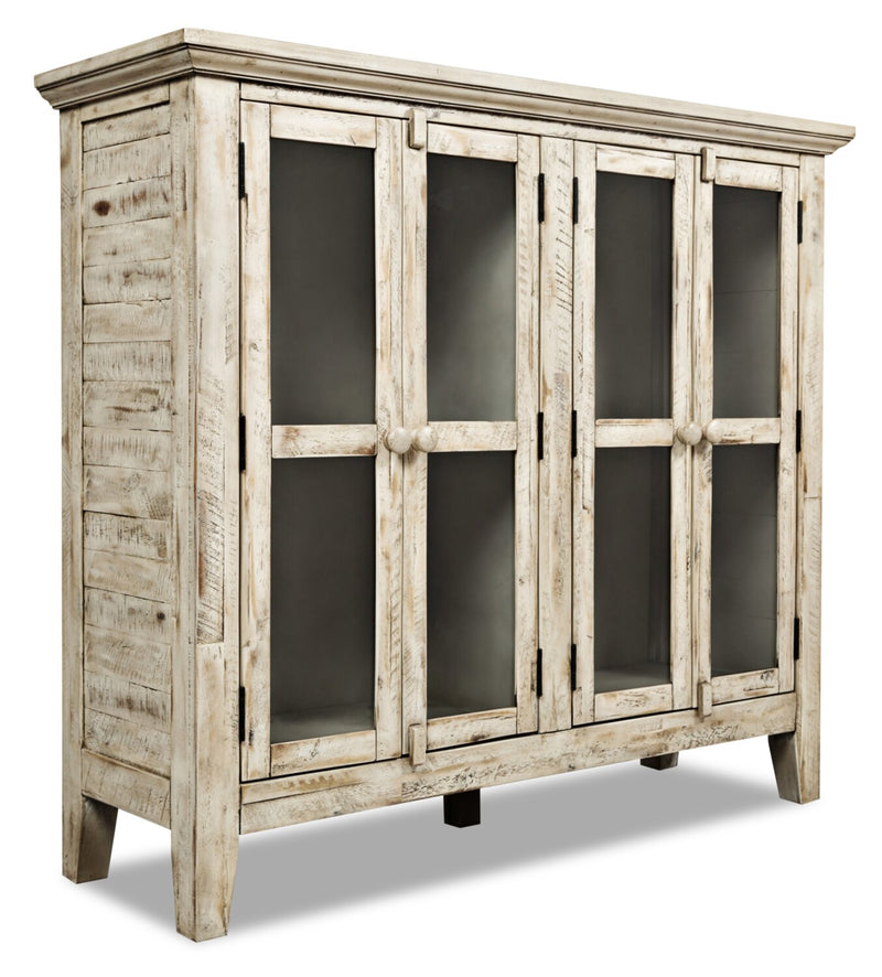 Rocco Cream Accent Cabinet – Medium - Rustic style Accent Cabinet in Cream Acacia