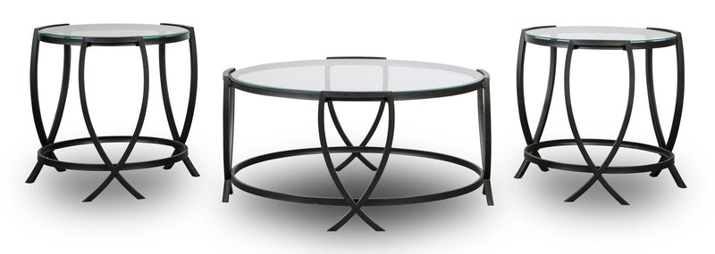 Karbay 3-Piece Coffee and Two End Tables Package
