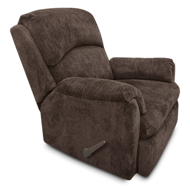 Hartney Chenille Glider Reclining Chair - Brown