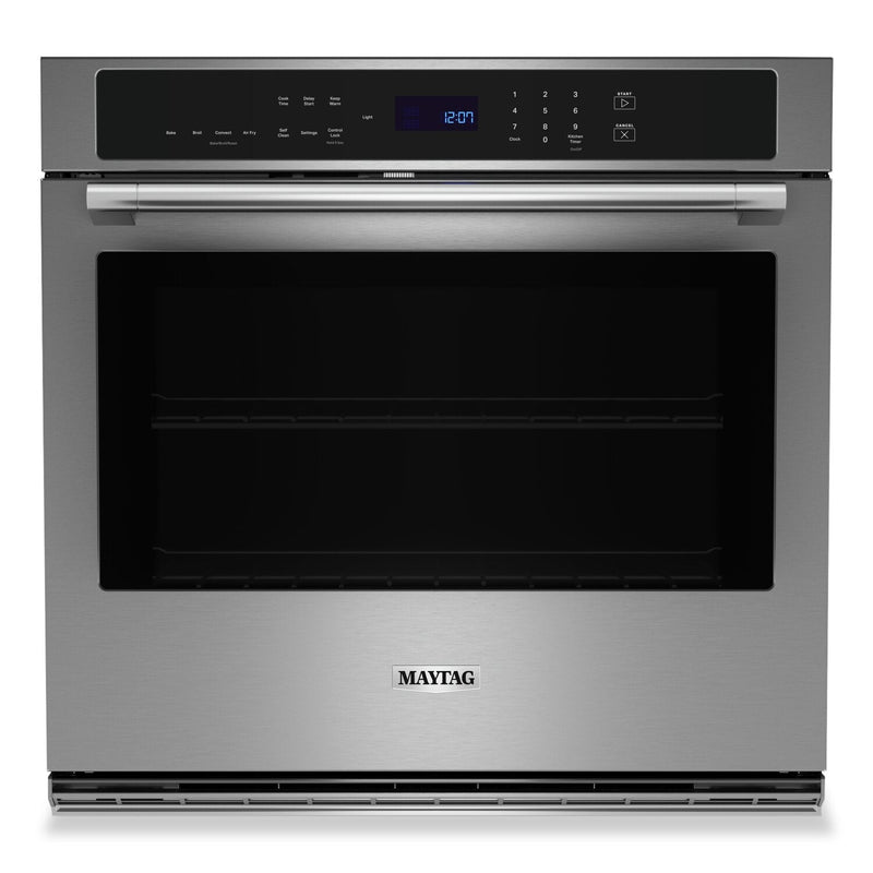 Maytag 5 Cu. Ft. Single Wall Oven with Air Fry and Basket - MOES6030LZ