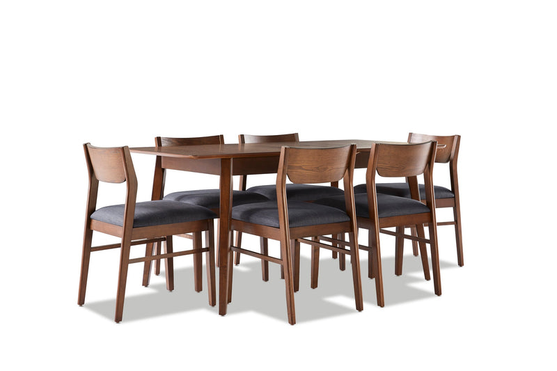 Dianne 7-Piece Dinette Set - Walnut