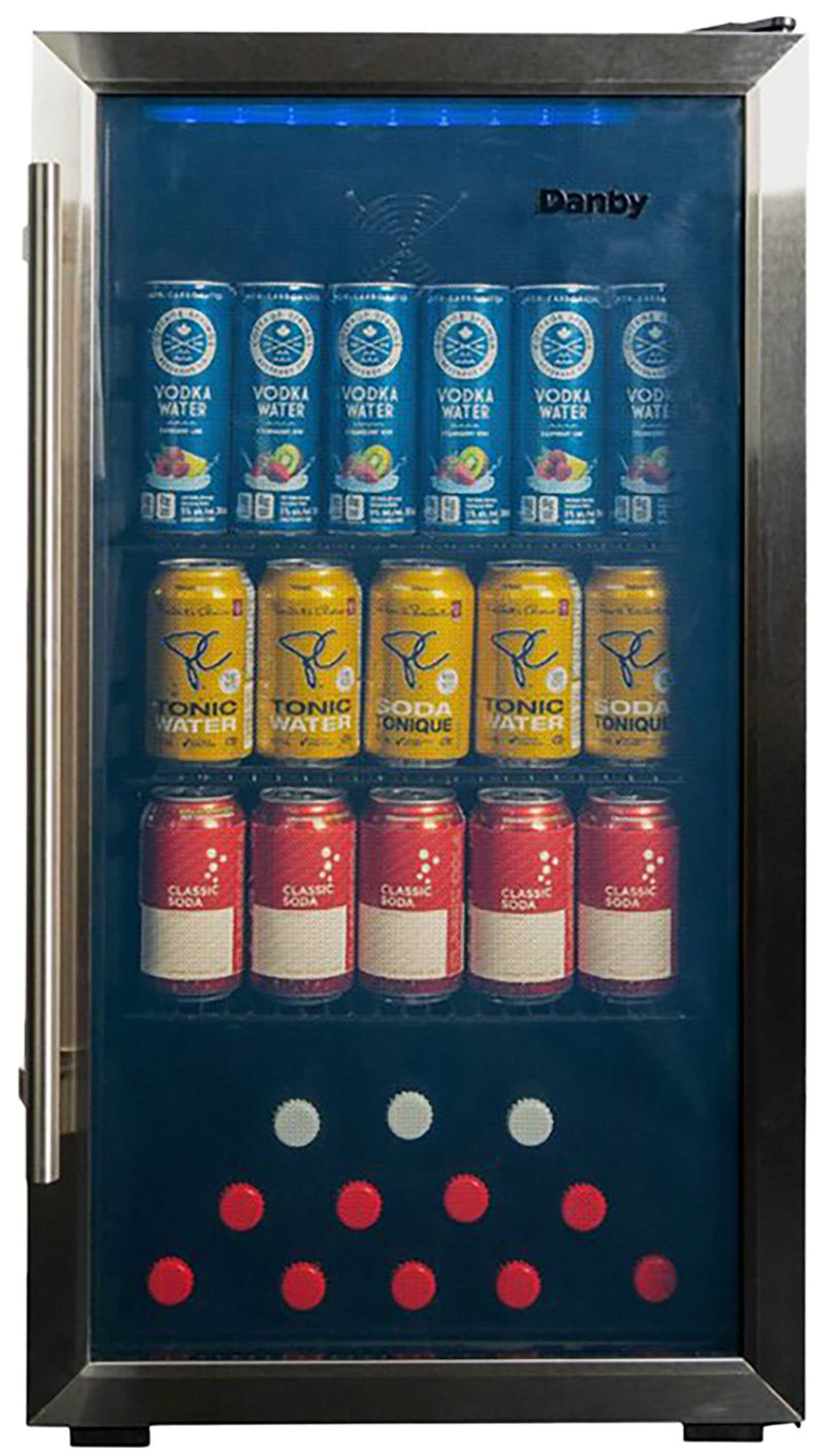 Danby Designer Tempered Glass Stainless frame Beverage Center (3.1 cu. ft.) - DBC117A2BSSDD-6