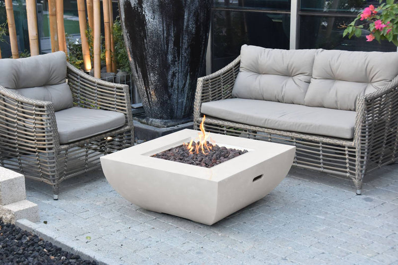Agung Concrete Lava Stone Fire Table - Natural Gas