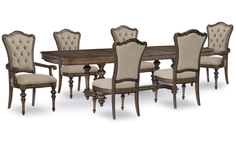 Willow 7-Piece Dining Set - Brown