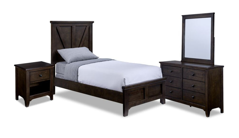 Twain 6-Piece Full Bedroom Set - River Rock