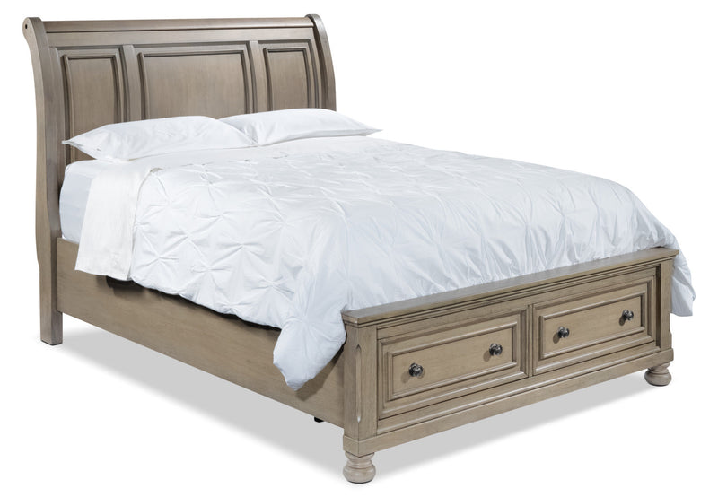 Viola Queen Bed - Grey