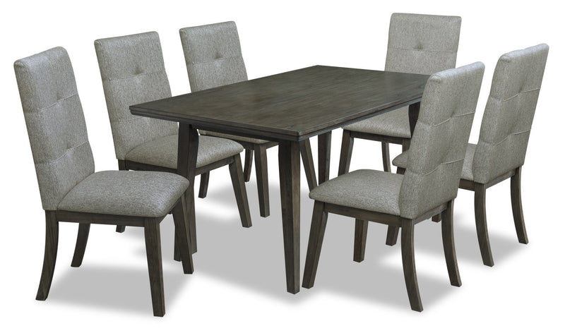 Hillview 7-Piece Rectangular Dining Set - Grey