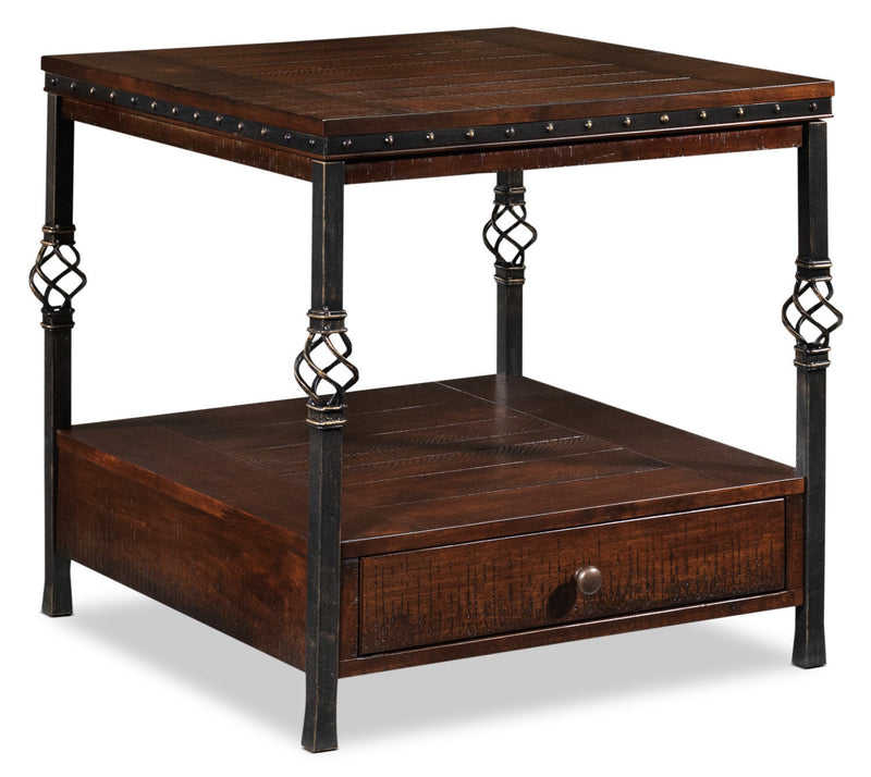 Adele End Table - Walnut