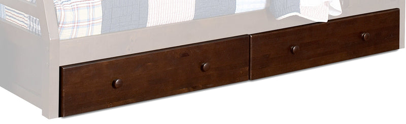 Galaxy Bunk Bed Drawers - Chocolate Cherry