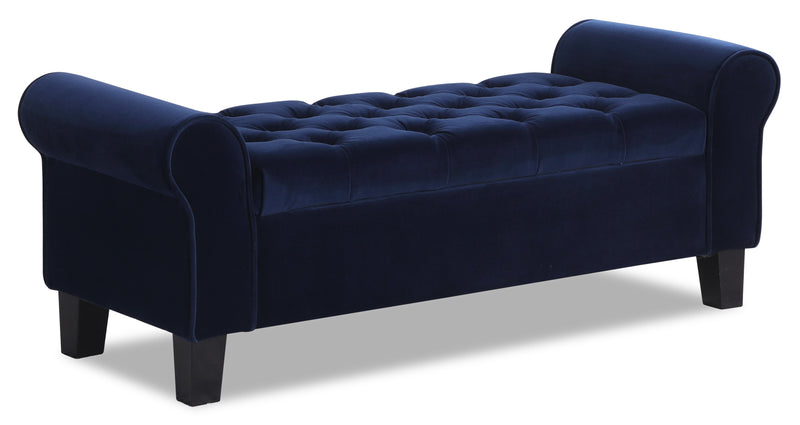 Delburne Storage Bench - Blue