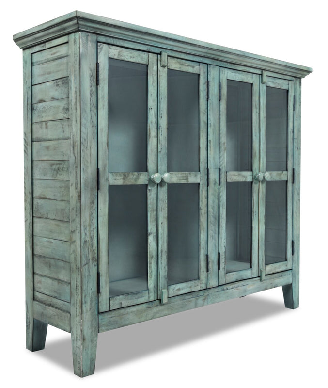 Vintage blue with green and grey undertones