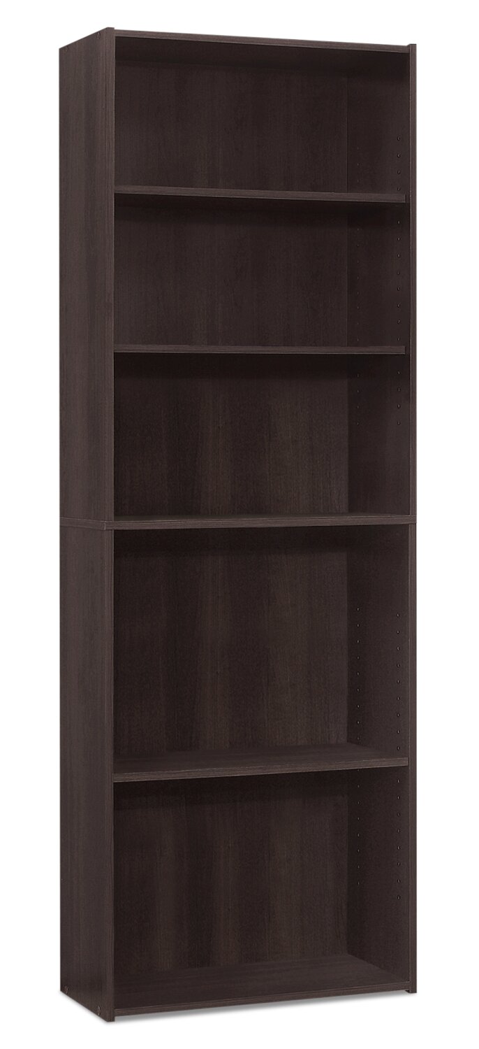 Derby 5-Shelf Bookcase - Espresso
