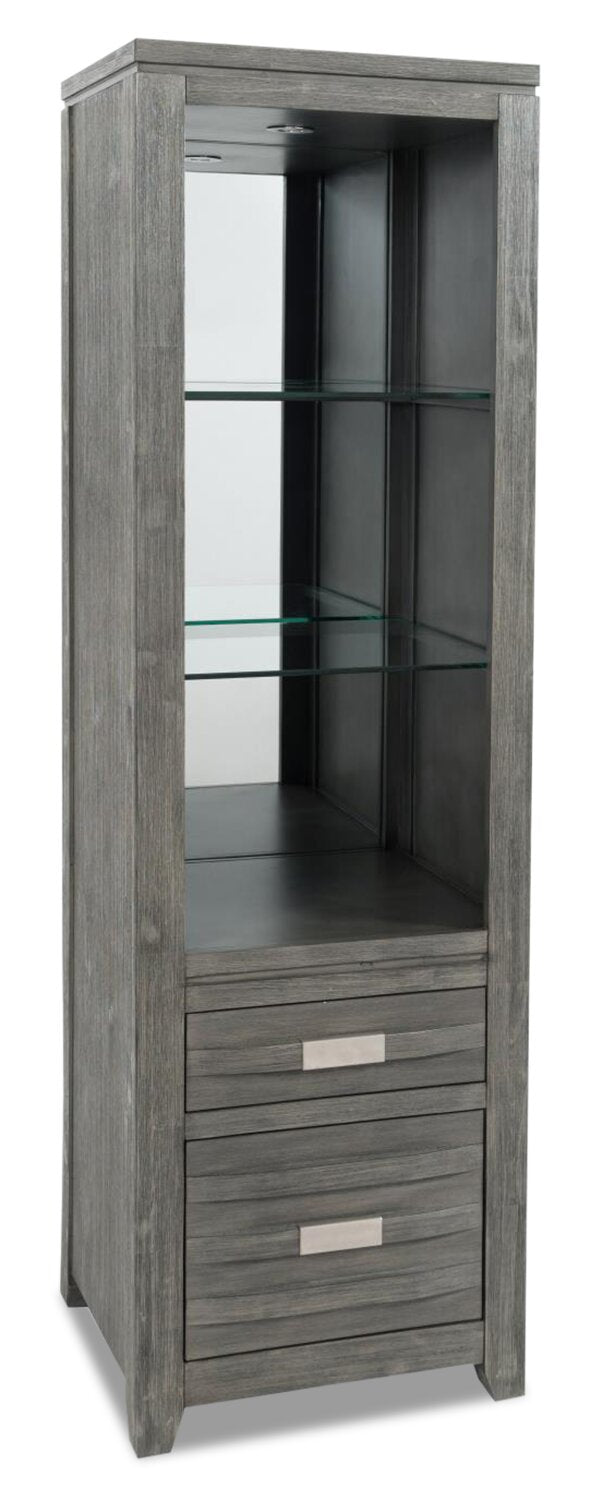 Bronx Bookshelf Pier - Grey - Contemporary style Storage Pier in Grey