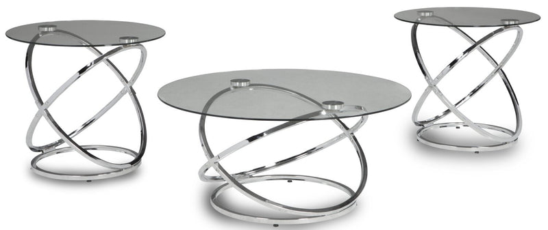 Gloria 3-Piece Coffee and Two End Tables Package