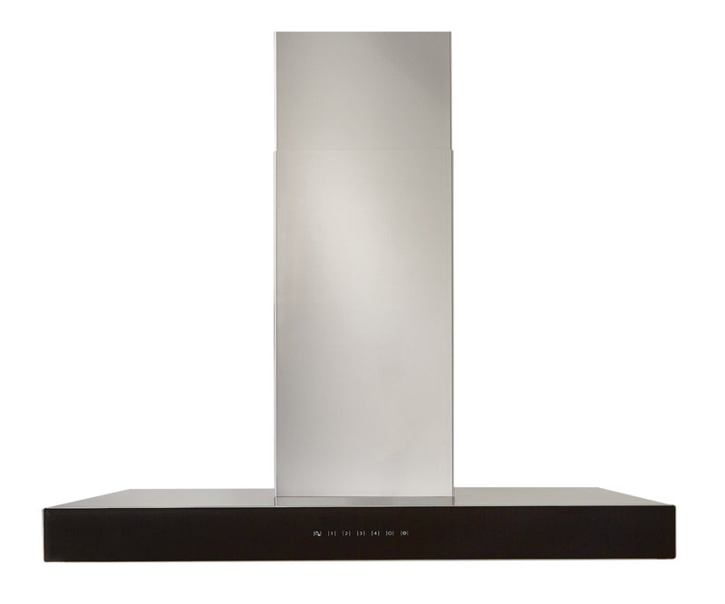 Stainless Steel with Black Glass