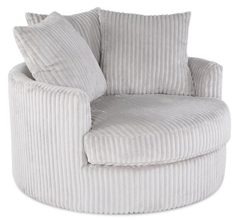 Huggins Chenille Cuddler Chair - Groove Mist