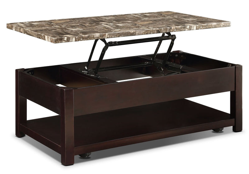 Sittingbourne Lift-Top Coffee Table - Deep Chocolate